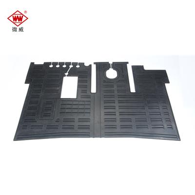 China Forklift machine cabin foot non-slip durable construction rubber mat for HELI forklift for sale