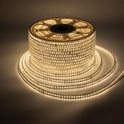 China AC 220v 2835 Long Durable Easy Installation Design Low Power / IP65 Flexible Indoor Outdoor Waterproof High Voltage 100 IC Led Strip Light for sale