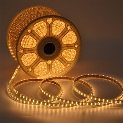 China Long lasting low consumption easy installation/flexible outdoor lighting AC110V 220V high voltage 2 line 120led 2835 ip65 led strip lights led strip light flexible for sale