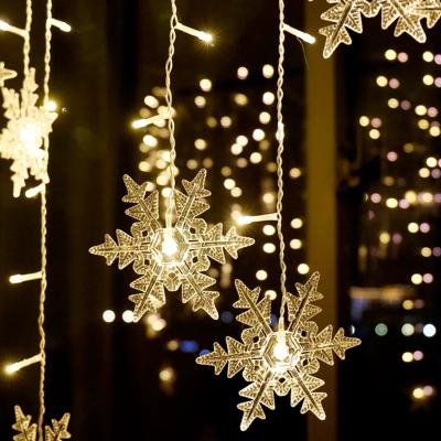 China Fashion Bedroom Holiday Star Moon Garden Indoor Christmas Party Led String Lights for sale