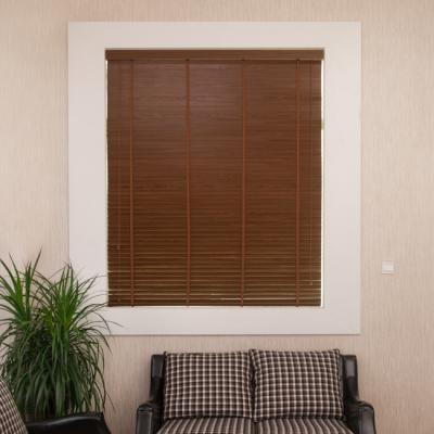 China Minimalist Customized Wholesale With Wood Strips Blinds Or String Slats Real Windows for sale