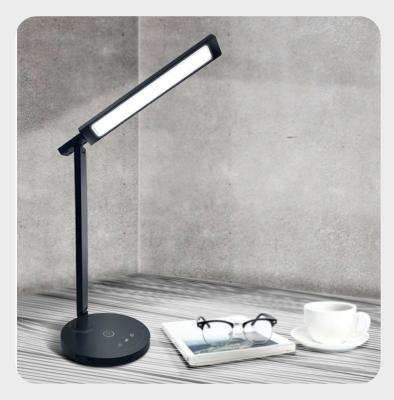 China CR95 Stepless Dimmable 5 CCT Table Lamp 24W Modern Aluminum Luxury Adjustable Desk Lamp with 10W Fast Wireless Charger Dual USB Port for sale