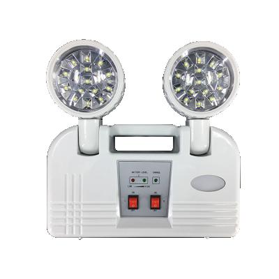 China Emergency Light Fixture Twinspot Battery Holder Emergency Spot Lead Acid Unmaintained Self-Test Ignition Twin Light for sale