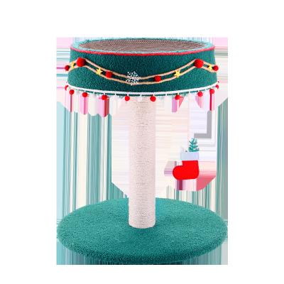 China Viable Luxury Frame Small Pole Cat Play Climbing Climbing Furniture Christmas Style for sale