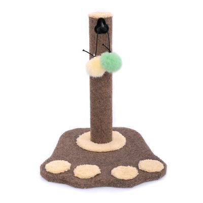 China Best Sustainable Premium Selling Ball Sisal Velvet Furniture Scratcher Post For Cats for sale