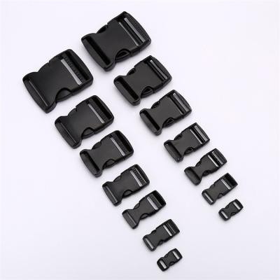 China Wholesale Plastic Size 25mm 32mm Custom Black 38mm Bag Buckle Strap Accessory Buckle for sale