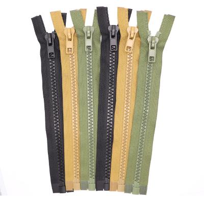 China Good quality viable wholesale custom length open plastic nylon zipper for garment and bags for sale