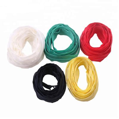 China Customized Environmental Friendly High Quality Colorful All Size Invisible Long Chain Zipper In Roll for sale