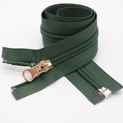 China Customized Viable Sizes Premium Nylon Long Open No 8 Nylon Zipper Rolls For Clothing for sale