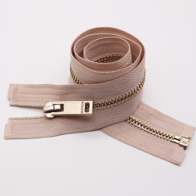 China Factory Reversible Wholesale All Size Customized Garment Accessories Cheap Open End Metal Zipper for sale