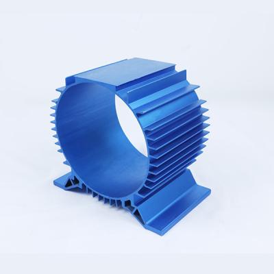 China Round Anodizing Aluminium Heatsink Profile Aluminum Heat Sink Motor Housing Profiles for sale