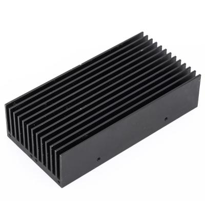 China Electrophoresis Extruded Aluminum Heatsink Black Anodized Aluminum Extrusion for sale