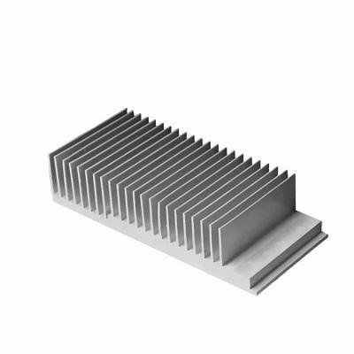 China Black Anodized 6063 Aluminum Extruded Heat Sink Profiles High Density for sale