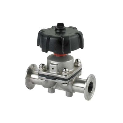 China Diaphragm Valve Sanitary Manual Chuck Steam Piping Loading Butt Welding Quick Connect for sale