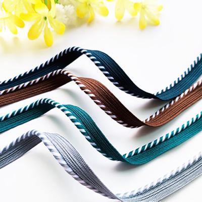 China Factory Wholesale 10mm Woven Polyester Piping Rope Viable Piping Rope Bandage Piping Rope For Pillow for sale