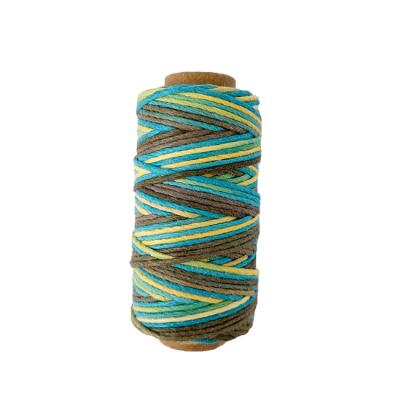 China Factory Supply Sustainable Hemp Rope 1mm Hemp Rope Colorful Wide Twisted Rope For Packaging Rope for sale