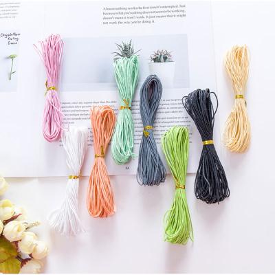 China Factory Wholesale 1mm Multi Viable Colored Waxed Cord Waxed Cotton Cord Waxed Cord For DIY Braided Decoration for sale