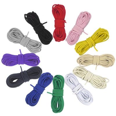 China Colorful Elastic Rope 1mm 1.5mm 2mm 2.5mm 3mm Round Elastic Rope High Strength 3.5mm for sale