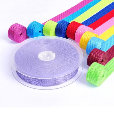 China Viable High Quality Colorful 25MM Webbing Polypropylene Webbing Tape For Bags Clothes And Shoes for sale