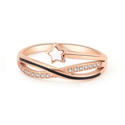 China Modern Trendy Line Fashion Jewelry/Vintage Fashion Jewelry Twist Gift Gem Star Rhinestone Decoration Finger Ring Bling Elegant Luxury Amulet Unisex for sale