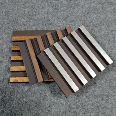 China Modern 3d ps wood wall panel cladding /ps fluted wall panel for sale