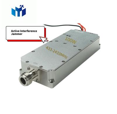 China Anti Drone Module Active Signal Jamming Interference 433MHz-2.4GHz Jammer 20-50W Module for sale