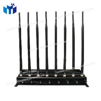 China Desktop External Antenna Phone Signal Jammer 8 bands adjustable Desk Jammer ODM OEM DMJ8 for sale