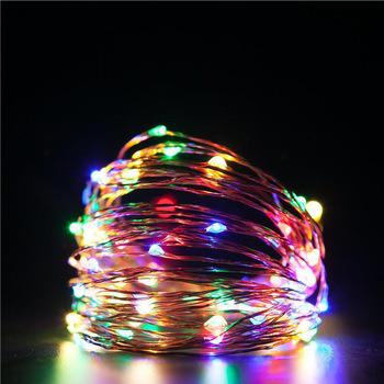 China 2019 Hot Selling PVC Custom Christmas Copper Wire And Outdoor Decor 24v Led String Light Fill 10m Led String Lights for sale