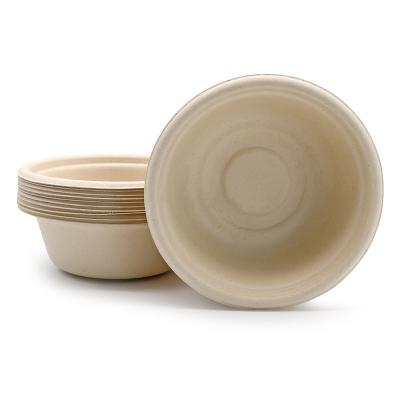 China Disposable Biodegradable Biodegradable Sugarcane Leakproof Vigorous Bagasse Food Caontainer Compostable Paper Salad Bowl for sale