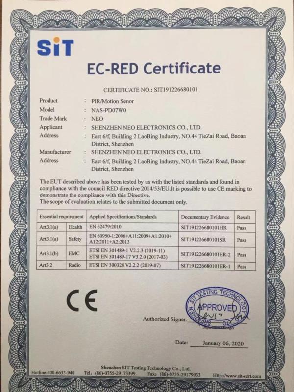 CE - Shenzhen Neo Electronics Co., Ltd.