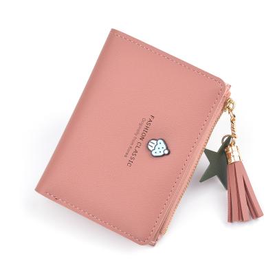 China Fashion Waterproof Purses With Wallets Set Cute Zipper Wallet Leather Wallet For Women for sale