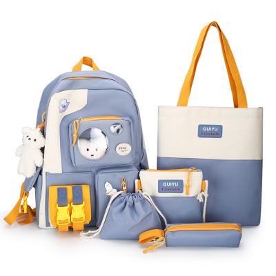 China New waterproof backpack bag set luxury canvas backpack for sale