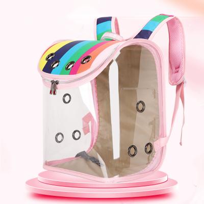 China Fashion Pet Viable Casual Cat Bag Transparent Sling Bag for sale