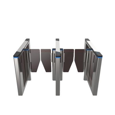 China Fingerprint System Swing Turnstiles Doors Aluminium Alloy Ip68 Waterproof Speed Gates Tray for sale