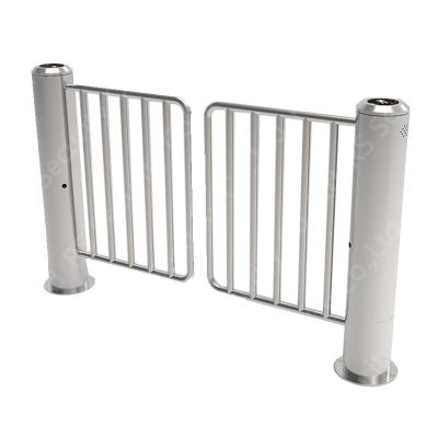 China Buildings Anti Break Swing Gate Turnstile With DC Brushless Motor QR Code Reader for sale