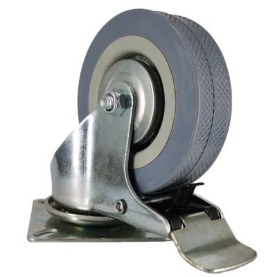 China SWIVEL Best Selling Promotional 3INCH 75MM PVC Brake Caster Wheels With Lock for sale