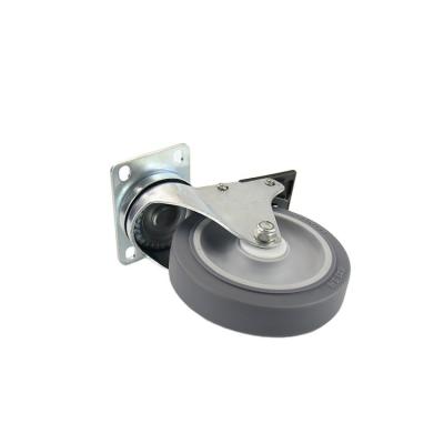 China New High End PIVOT Listing PU 5 Inch Multifunctional Caster Wheel Medium Duty Caster Wheel for sale