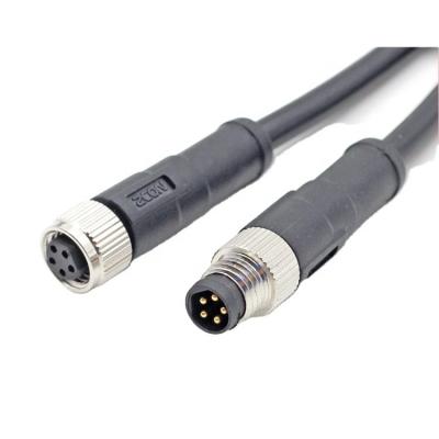 China Electronic IP67 IP68 M8 Unshielded Shielded Straight 5Pin B-Coded Female To Male Overmolded PVC PUR I/O Link Sensor Cable for sale