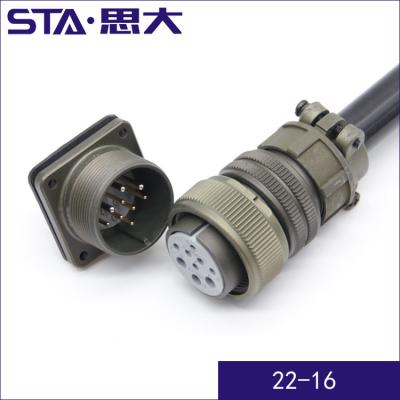 China ITT Amphenol MIL-C-5015 Series 9pin Aviation Automotive Connector, MS3108A22-16S/MS3106A22-16S/MS3102A22- 28H 3101 A22- 28H 3100 A22-16P for sale