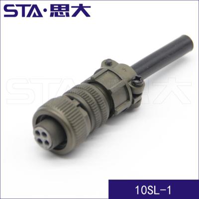 China Amphenol MIL-C-5015 Automotive Series Circular Connector, MS3100/MS3101/MS3102/MS3106/MS3108,4pin Female Connector 10SL-1S Plug for sale