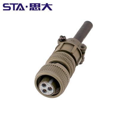 China IP67 Straight Plug 3pin Vibrasens Automotive Electrical Female Connector MS3106A-10SL-3S for sale