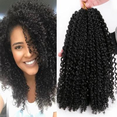 China Party Braiding Hair Extentions/Daily Synthetic Curly Ombre/Cosplay 12 Inch Braid Hair 60g/pack Party Bug Crochet Braids Brown,Black and Afro Curl Marley Braid for sale