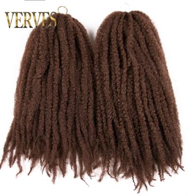 China Party/Daily Party/Cosplay 10 Pieces Afro Kinky Curly Braiding Hair Wefts/Pack 16 18 Inch 30 Color Ombre Crochet Marly Braids Hair Synthetic Extensions for sale