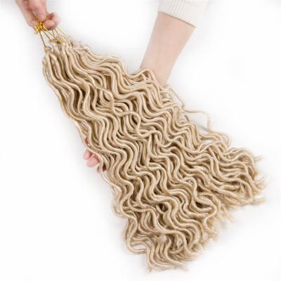 China Inch Curly 85g/pack 20 Part Faux Locs Body/Daily Wave/Cosplay, 24 Strands/Pack Synthetic Hair Braiding Extensions Crochet Braid Hair for sale