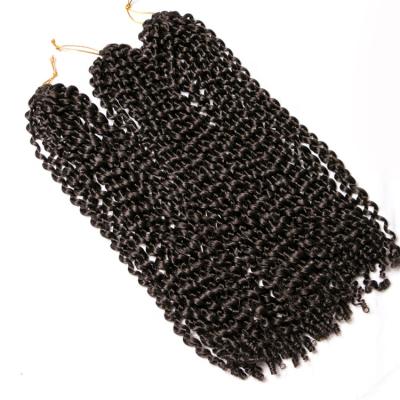 China Marley Curly Afro Curly Braids 22 Strands/Pcs 18 Inch Synthetic Braiding Hair Ombre Extentions Braid 70g/pack Curly Crochet Braid Hair for sale