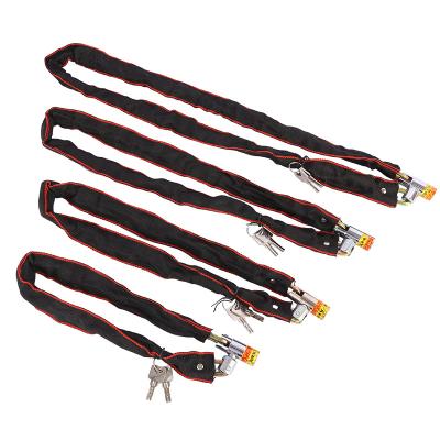 China Hot Selling Bags Collar Lock Chain Stainless Steel Bicycle Chain Key Lock for sale