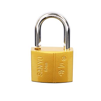 China Professional Heart Padlock Tri Circle Bags Brass Key Guard Lock With High Quality for sale