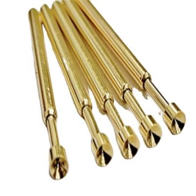 China Brass Spring Loaded Power Electrical Contact Pogo Pin Contact Probe Pins Test Probe Pin PCB High Current Connector for sale