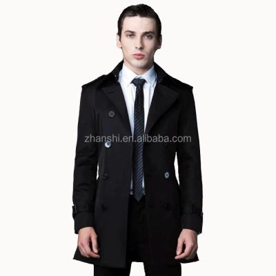 China Anti-shrink spring loungewear custom made color man classic trench coat with belt for sale