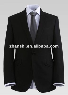 China Russian Style Anti Shrink Formal Mens Black Suit for sale